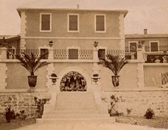 die Treppe zum Park ca. 1900