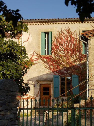 la façade ouest des chambres d'hôtes