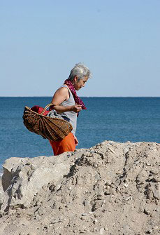the beach at Maguelone